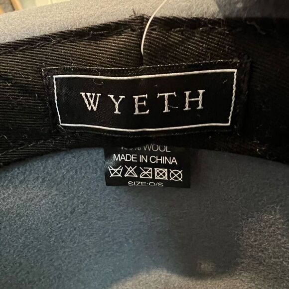 Anthropologie Wyeth Adrian Charcoal Slate Grey Wide Brim Rancher Hat Brand New - Picture 7 of 8